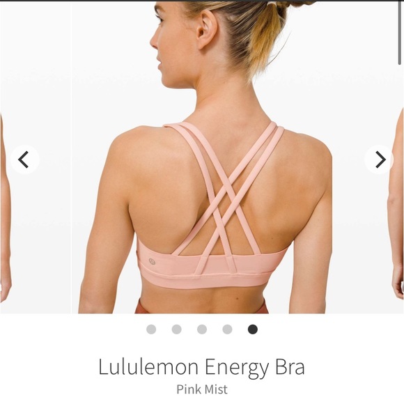 Lululemon Energy Bra, Pink Mist, Size 14 - Picture 2 of 10
